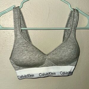 Calvin Klein Heather Gray Bralette